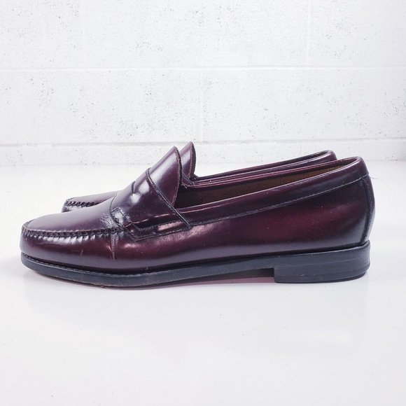 G.H Bass & Co Weejuns Men's Cordovan Leather Penny Loafer Size 12 Slip On - Picture 2 of 10